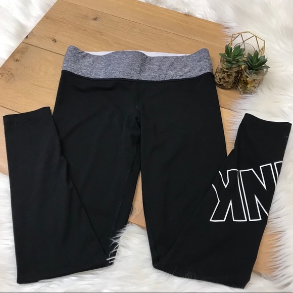 PINK Victoria's Secret Pants - Victoria’s Secret Pink Black Leggings #1045